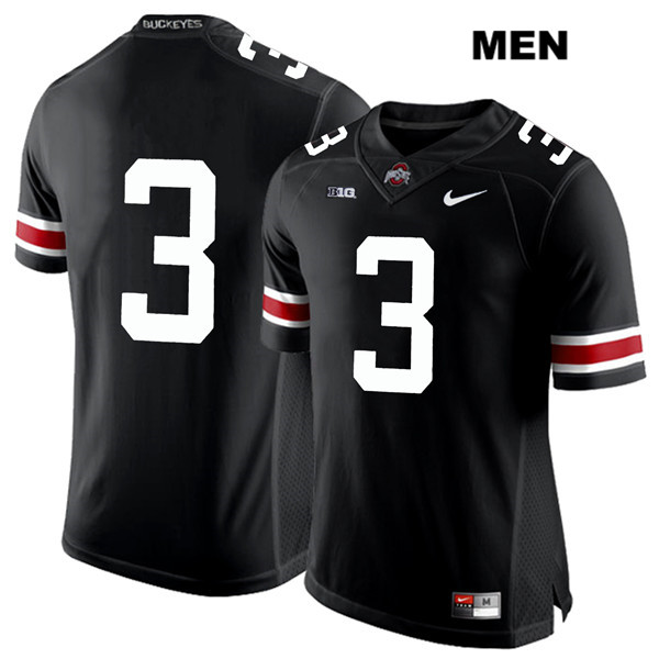 Ohio State Buckeyes Men's Damon Arnette #3 White Number Black Authentic Nike No Name College NCAA Stitched Football Jersey OX19I00ZV